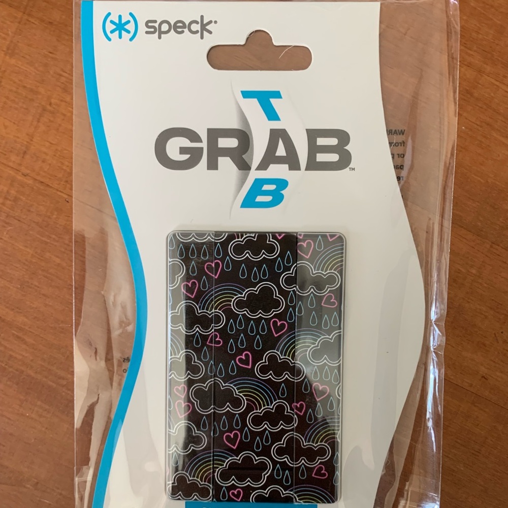 Speck GrabTab Phone Holder RAINBOW CLOUDS